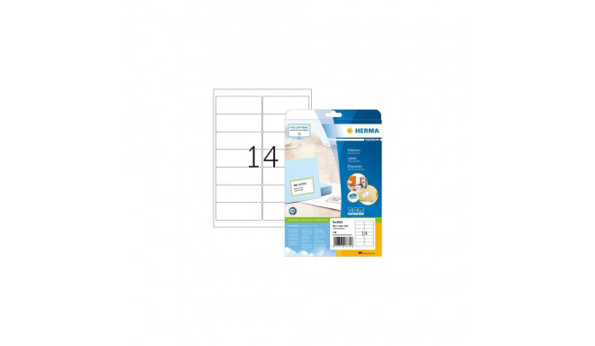 HERMA Address labels Premium A4 99.1x38.1 mm white paper matt 140 pcs.
