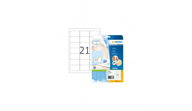 HERMA Address labels Premium A4 63.5x38.1 mm white paper matt 210 pcs.