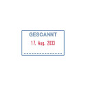 Trodat 4750 STOCK TEXT Self-Inking Text/Date stamp