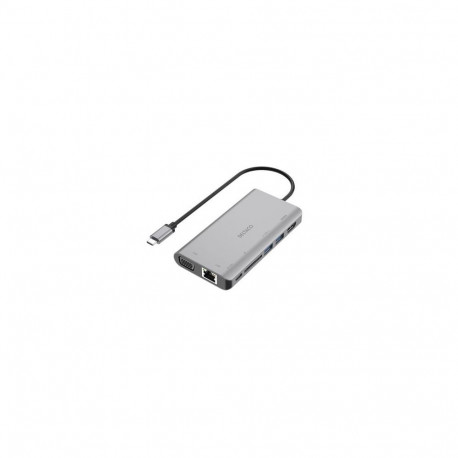 Deltaco USBC-HDMI18 laptop dock/port replicator Wired USB 3.2 Gen 2 (3.1 Gen 2) Type-C Grey