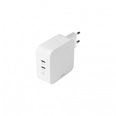 Deltaco USBC-GAN03 mobile device charger Universal White AC Indoor