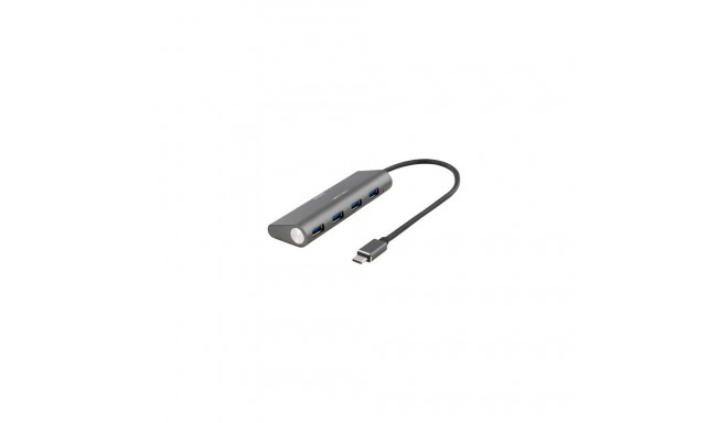 Deltaco USBC-1207 interface hub USB 3.2 Gen 1 (3.1 Gen 1) Type-C 5000 Mbit/s Grey