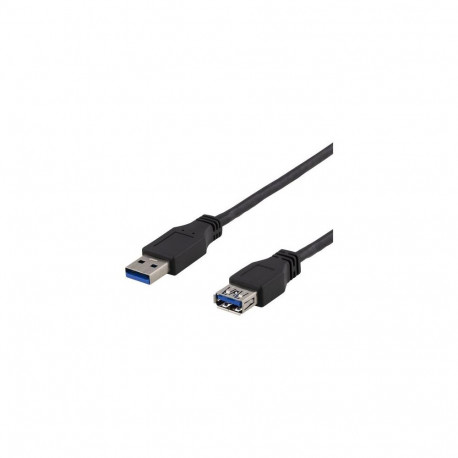 Deltaco USB3-242 USB cable USB 3.2 Gen 2 (3.1 Gen 2) 2 m USB A Black