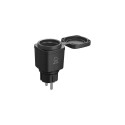 Deltaco SH-OP01 smart plug 3120 W Black, Green