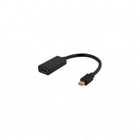 Deltaco DP-HDMI45 video cable adapter 0.2 m Mini DisplayPort HDMI Black