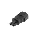 Deltaco DEL-1011 power plug adapter C14 Black