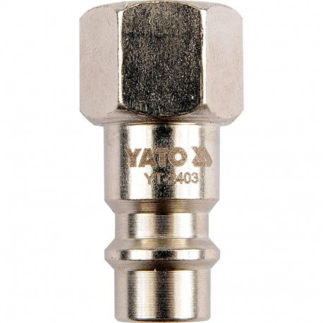 Pneumaatiline kiirliitin kompressorite õhuvoolikutele 1/4 tolli sisekeere 1/4 tolli väline keere YT-