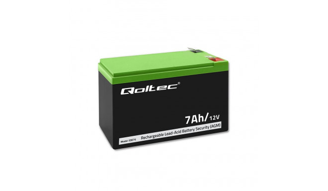 AGM battery 12V 7Ah, max. 105A, Securit