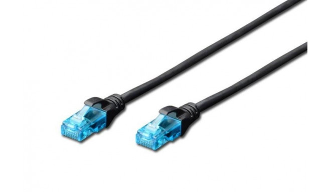CAT 5e U-UTP patch cable 0,25m black