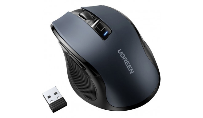Ugreen must juhtmevaba optiline hiir USB 2.4GHz / Bluetooth 5.0 4000 DPI