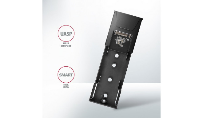 AXAGON USB-C 10Gbps - M.2 NVMe and SATA SSD THIN SCREWLESS box | EEM2-GTS2