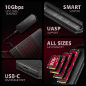 AXAGON USB-C 10Gbps - M.2 NVMe and SATA SSD GAME M.2 box | EEM2-GAM