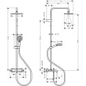 Dušikomplekt termostaatsegistiga Hansgrohe Vernis Shape 26284000 kroom