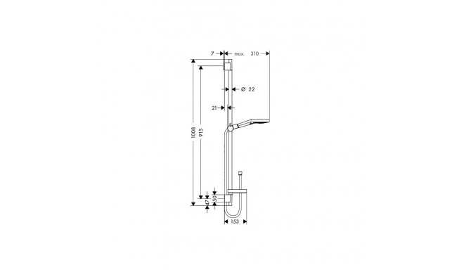 Shower set Hansgrohe 26631000
