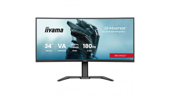 iiyama G-Master GCB3484WQSU-B1 Red Eagle - 180Hz | UWQHD | 34'' | VA | 0,4 ms