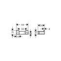 Kaheharuline rätikuhoidja Hansgrohe AddStoris 41755000, kroom