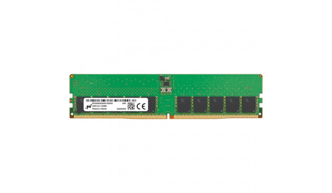 Server Memory Module|MICRON|DDR5|32GB|UDIMM/ECC|5600 MHz|CL 46|1.1 V|MTC20C2085S1EC56BR