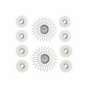 Kell DKD Home Decor Hõbe Šampanja polüpropüleen Peegel (5 pcs) (2 pcs)
