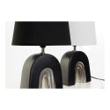 Laualamp DKD Home Decor Keraamiline Must Polüester (20 x 20 x 31 cm) (2 pcs)