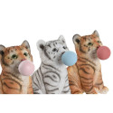 Dekoratiivkuju DKD Home Decor 13,5 x 11 x 15 cm Vaik Kass (3 Ühikut)
