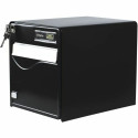 Kirjakast Burg-Wachter   36,5 x 28 x 31 cm Must Plastmass