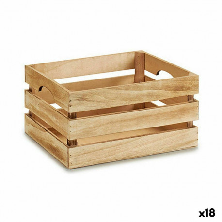 Dekoratiivne karp Pruun Puit 31 x 16 x 21 cm (18 Ühikut)
