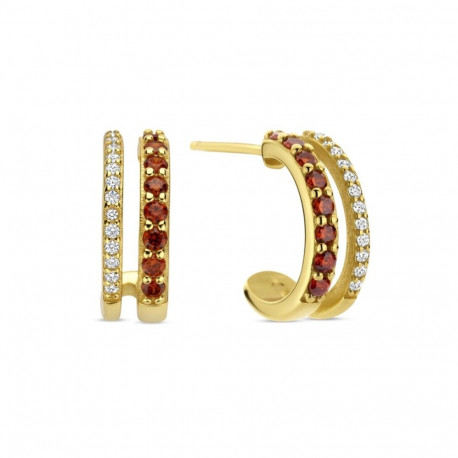 Ladies' Earrings New Bling 9NB-1577 Golden