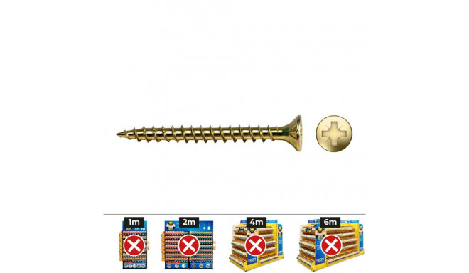 Box of screws CELO VLOX Bichromated Ø 3 x 10 mm Full roll (1000 Unidades)