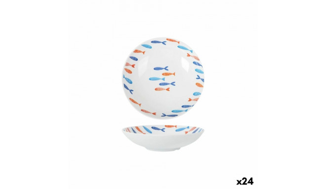 Deep Plate La Mediterránea Fish 21 x 5,3 cm (24 Units)