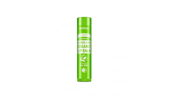 Huulepalsam Dr Bronner's Lemon Lime 4 g Läbipaistev