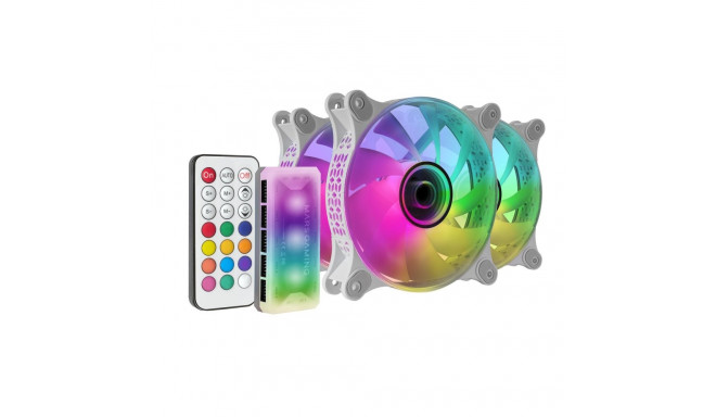Mars Gaming MF-3DKIT Infinity Mirror ARGB 120mm Remote Control Computer Cooler Kit