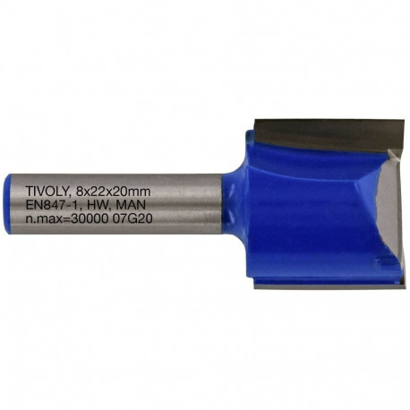 Sõrmfrees 22x8 mm, 8mm saba