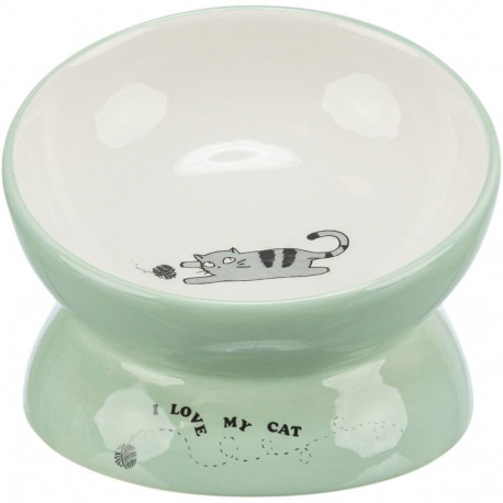 Bowl, elevated, ceramic, 0.15 l ø 13 cm, sage white