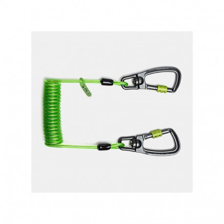 Coil tool lanyard NLG, with two carabines, max load 3kg