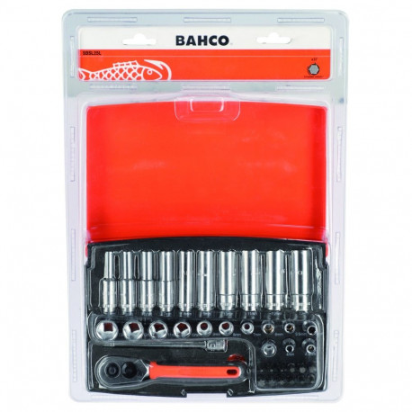 Padrunite 4-13mm ja otsakute PH,HEX,TORX kmpl. 1/4" 37 osa jaepakend