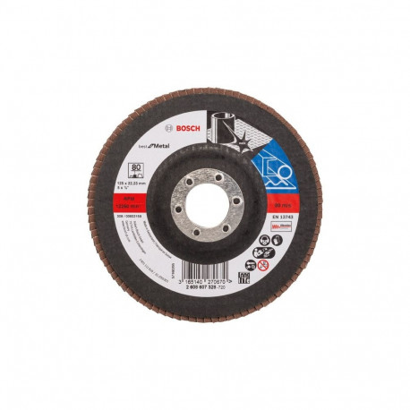 Flap disc 125x22.23mm, K80
