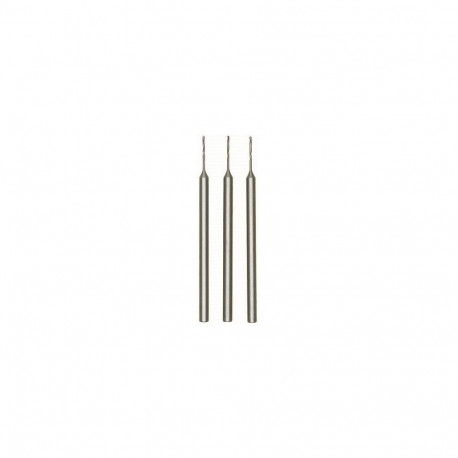 Tungsten vanadium drill bits, 0.5 mm, 3 pcs.