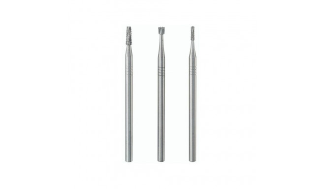 Tungsten carbide millers, different shapes, 3 pcs.