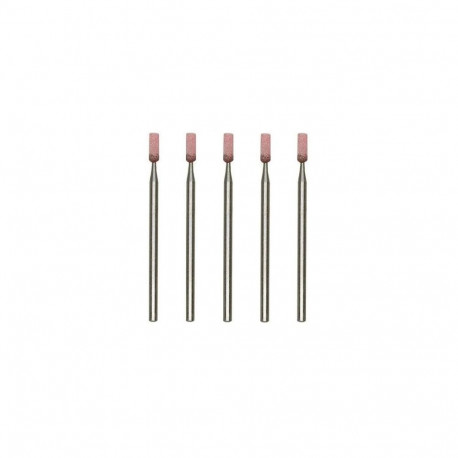 Corundum grinding bits, cylindrical, 5 pcs.