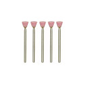 Corundum grinding bits, cone, 5 pcs.
