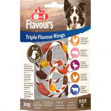 8in1 Triple Flavour Rings XS/S 80g