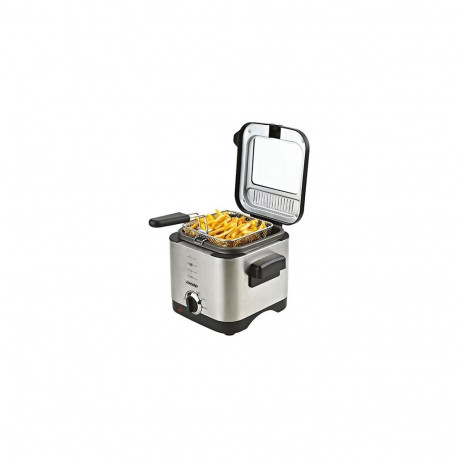 Mesko Home MS 4910 fryer Single 1.5 L Stand-alone 900 W Deep fryer Black, Satin steel