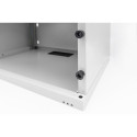 Wall-mounted network cabinet 19" 4U, SOHO 241 x 540 x 400 mm, door glass, grey, unfolded, 60kg
