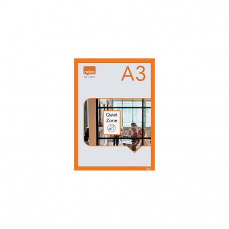 Nobo 1915698 magnetic frame A3 Orange