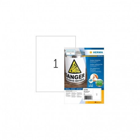 HERMA 9543 self-adhesive label Rectangle White 40 pc(s)