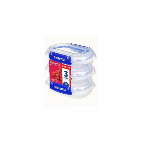 Sistema 881523 food storage container Rectangular 0.18 L Transparent 3 pc(s)