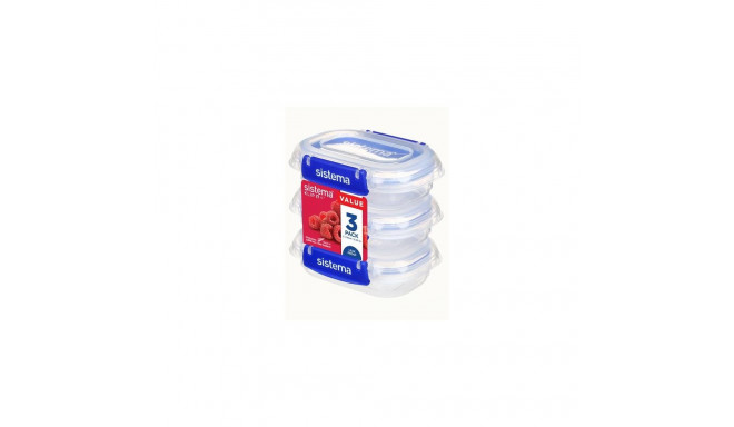 Sistema 881523 food storage container Rectangular 0.18 L Transparent 3 pc(s)