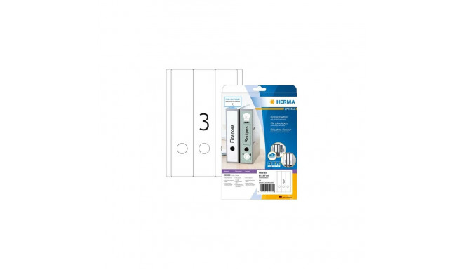 HERMA File labels A4 61x297 mm white paper matt opaque 75 pcs.