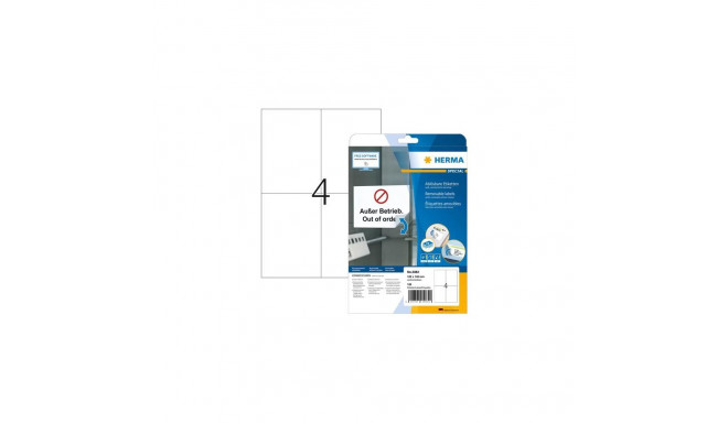 HERMA Removable labels A4 105x148 mm white Movables/removable paper matt 100 pcs.