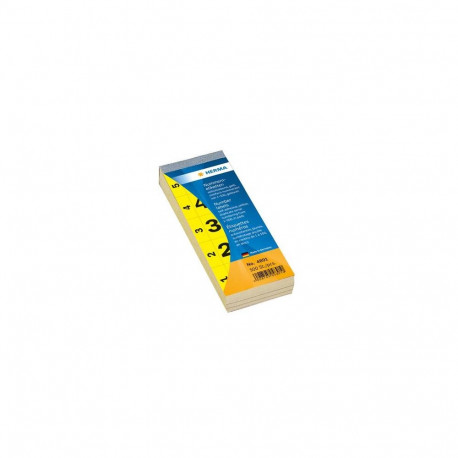 HERMA Number blocks self-adhesive yellow 28x56 mm 1-500